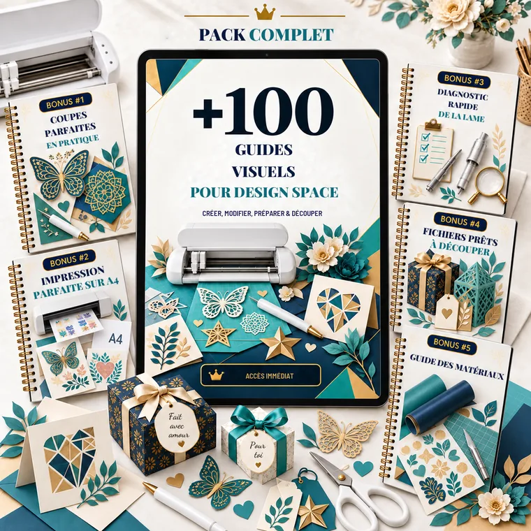 Pack complet : +100 guides visuels pour Design Space et 5 bonus